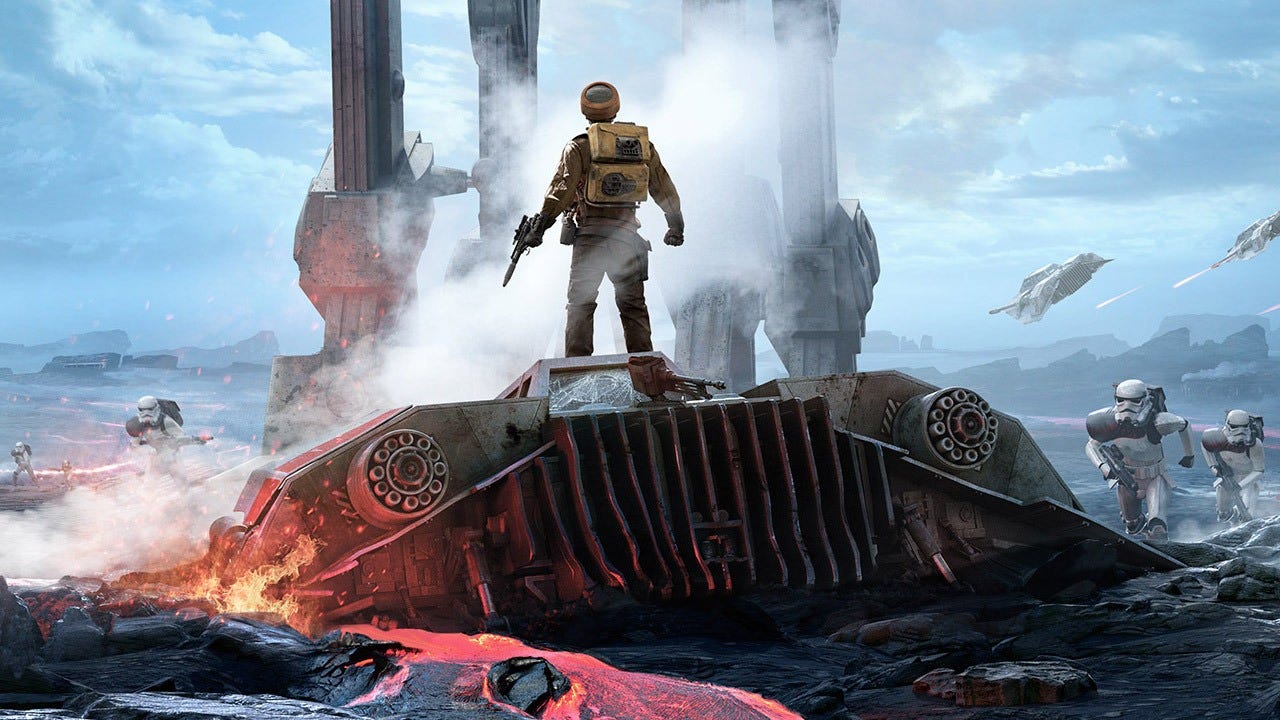 IGN games review — IGN gave Star Wars Battlefront an 8 while listing the missing campaign like it was a decorative pothole.